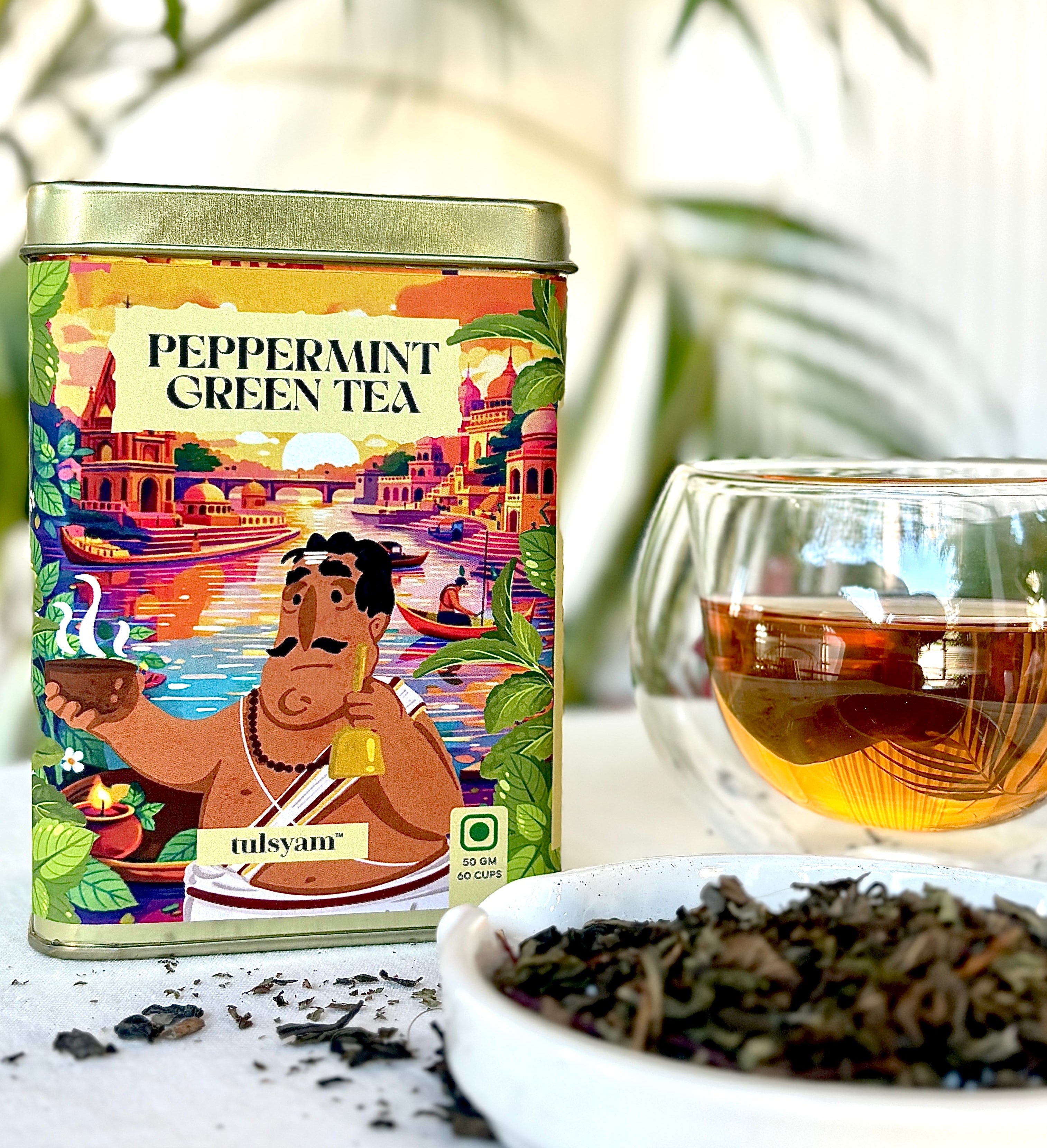 Peppermint Green Tea